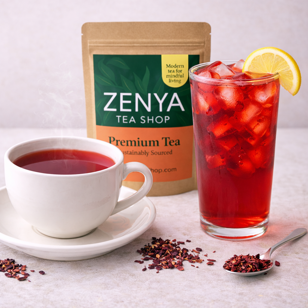 Hibiscus Herbal Loose Leaf Tea - Pure Dried Egyptian Petals
