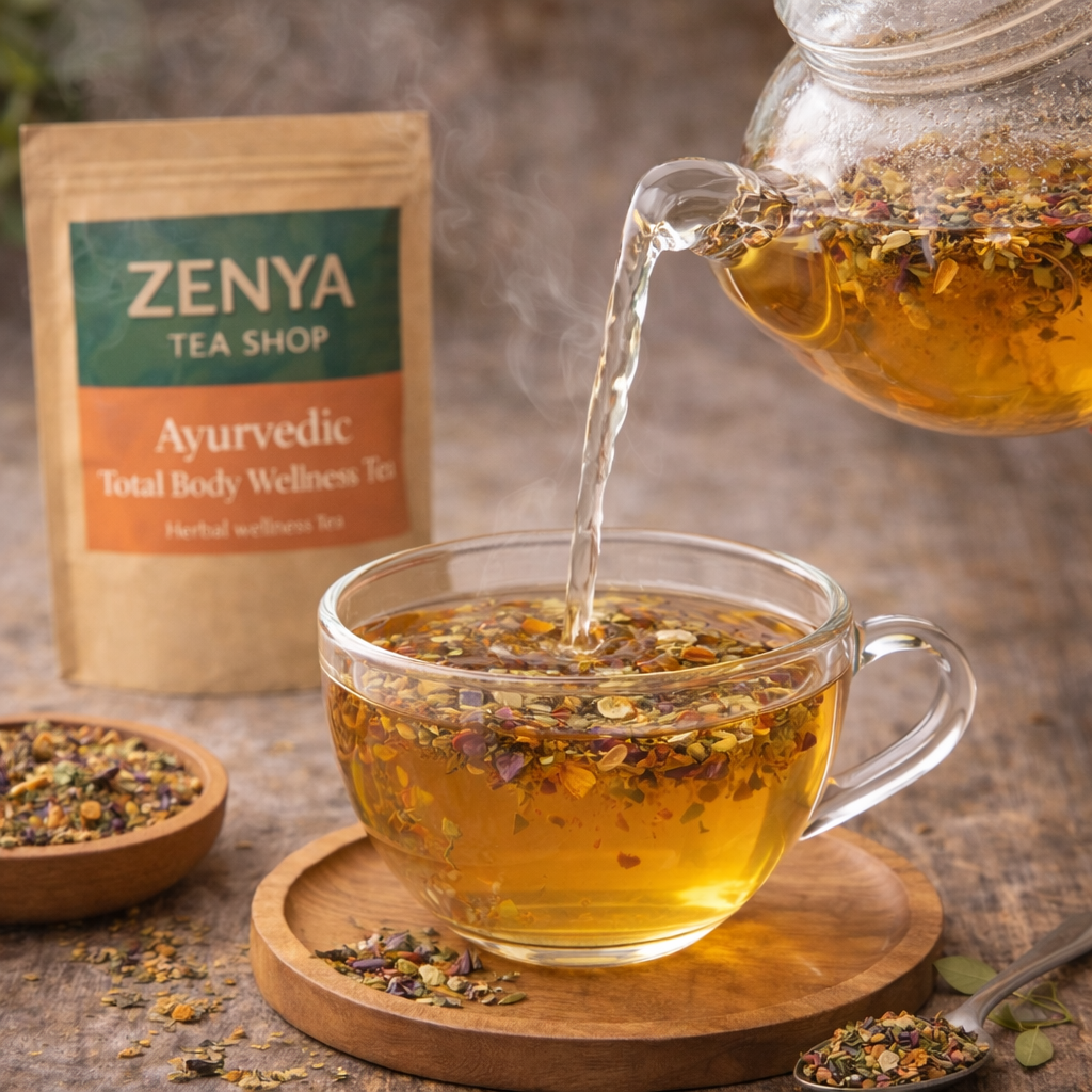 Cleanse & Refresh Herbal Loose Leaf Tea - Detox & Digest Blend with Ginger, Tulsi & Dandelion - Caffeine Free