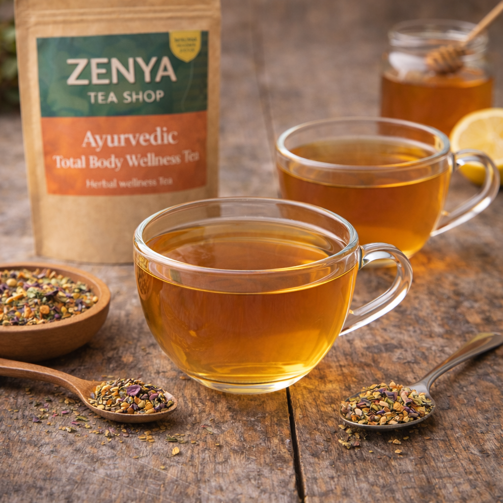 Cleanse & Refresh Herbal Loose Leaf Tea - Detox & Digest Blend with Ginger, Tulsi & Dandelion - Caffeine Free