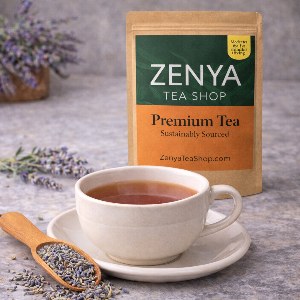 Lavender Super Blue Herbal Loose Leaf Tea - Pure French Lavender Flowers - Fragrant & Calming Floral Tea - Caffeine Free