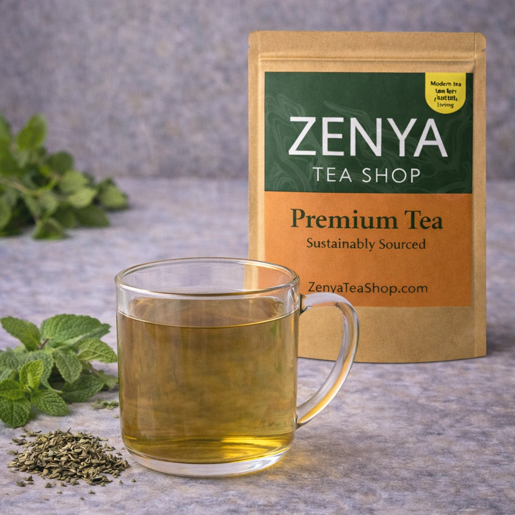 Spearmint Leaves Herbal Loose Leaf Tea - Pure Cut & Sifted Spearmint - Refreshing Minty Flavor - Caffeine Free