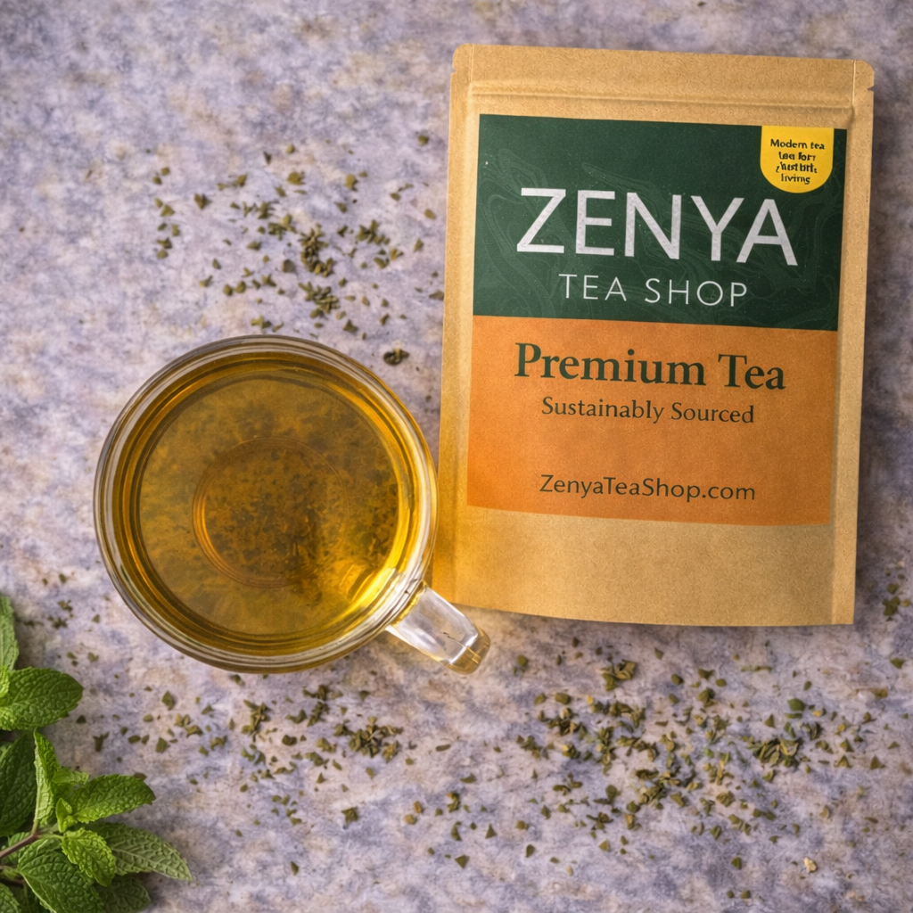 Spearmint Leaves Herbal Loose Leaf Tea - Pure Cut & Sifted Spearmint - Refreshing Minty Flavor - Caffeine Free