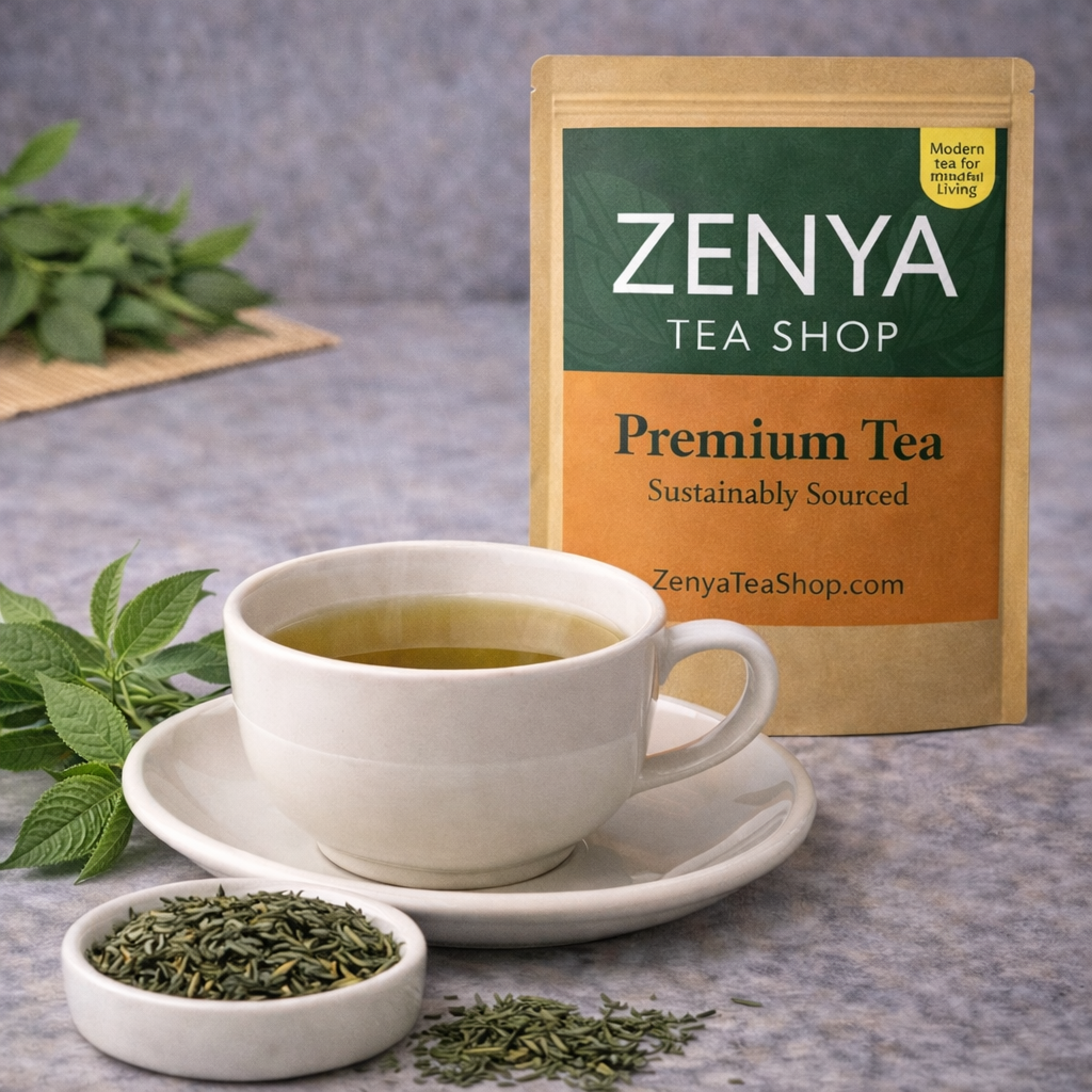 Decaf Sencha Kyushu Green Tea - Premium Japanese Steamed Green Tea - Smooth & Grassy Flavor - Caffeine Free